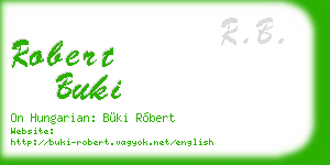robert buki business card