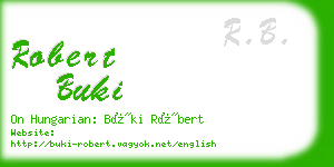 robert buki business card